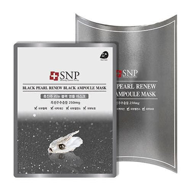 SNP_Black Pearl Renew Ampoule Mask 10 Packs_Cosmetic World